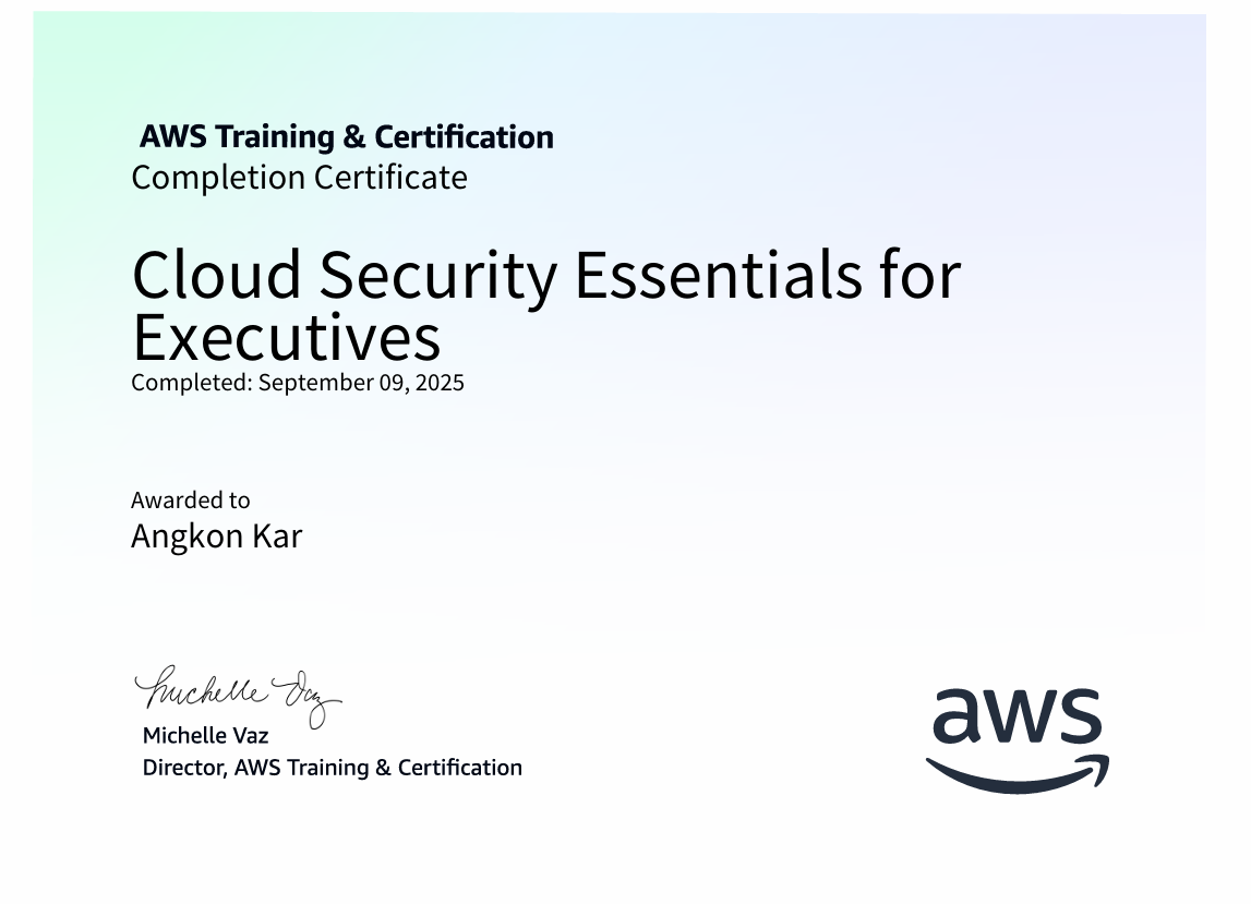 Certificate 1